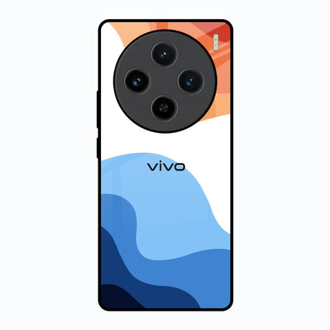 Wavy Color Pattern Vivo X100 5G Glass Back Cover Online
