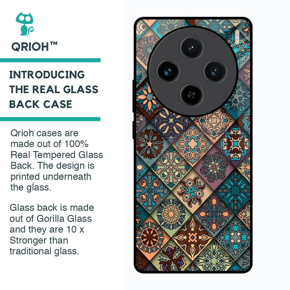 Retro Art Glass Case for Vivo X100 5G