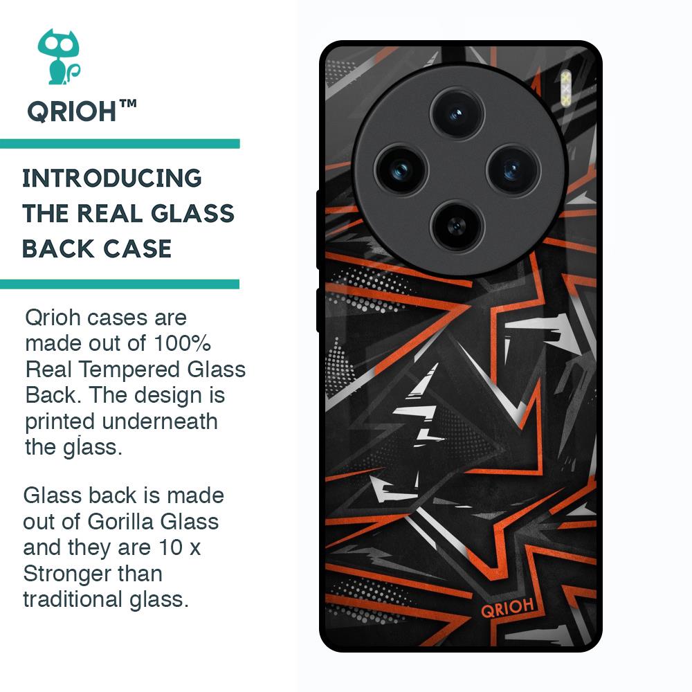 Vector Art Glass Case for Vivo X100 5G