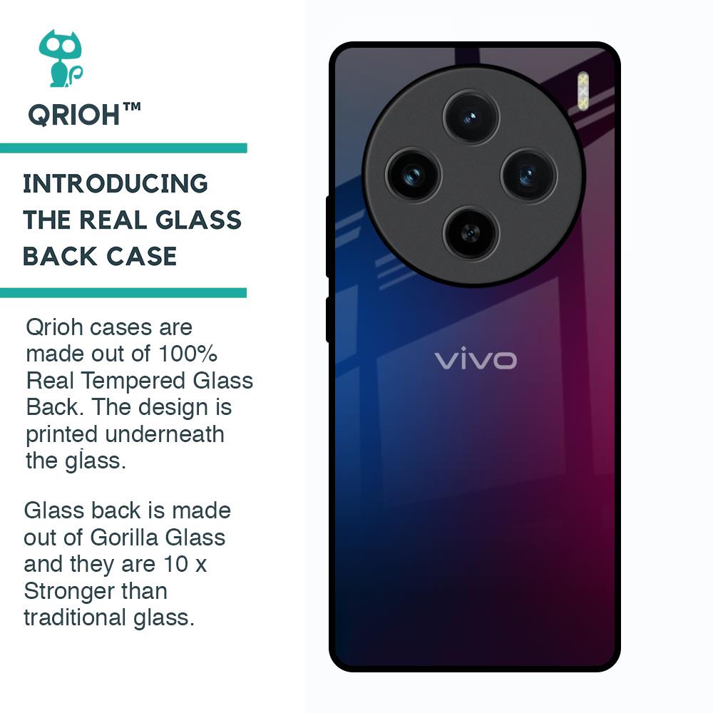 Mix Gradient Shade Glass Case For Vivo X100 5G