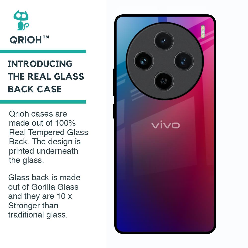 Magical Color Shade Glass Case for Vivo X100 5G