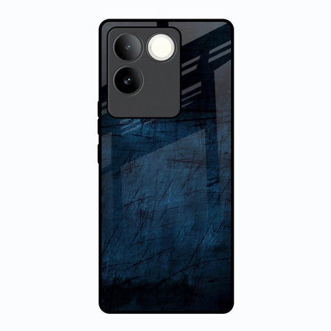 Dark Blue Grunge Vivo T2 Pro 5G Glass Back Cover Online