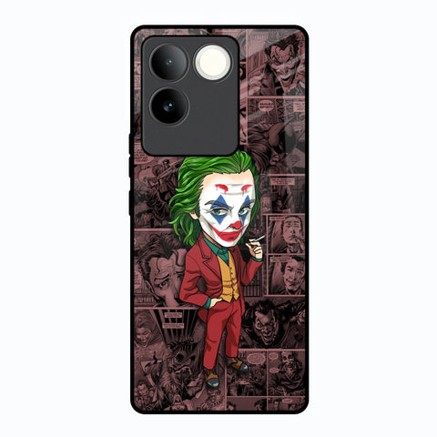 Joker Cartoon Vivo T2 Pro 5G Glass Back Cover Online