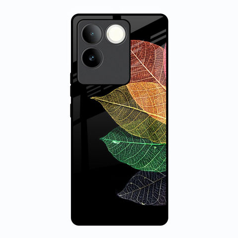 Colorful Leaves Vivo T2 Pro 5G Glass Back Cover Online