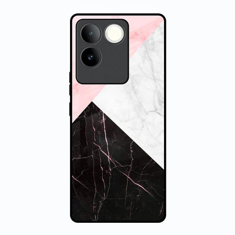 Marble Collage Art Vivo T2 Pro 5G Glass Back Cover Online