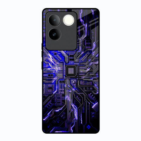 Techno Color Pattern Vivo T2 Pro 5G Glass Back Cover Online