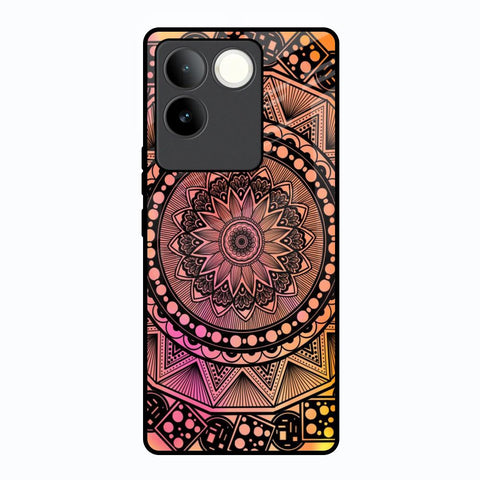 Floral Mandala Vivo T2 Pro 5G Glass Back Cover Online