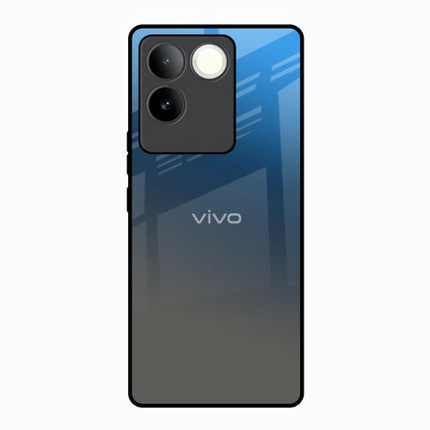Blue Grey Ombre Vivo T2 Pro 5G Glass Back Cover Online