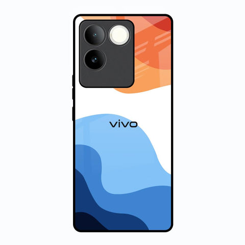 Wavy Color Pattern Vivo T2 Pro 5G Glass Back Cover Online