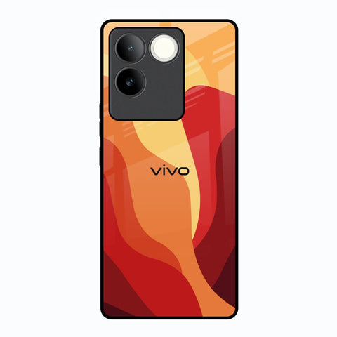 Magma Color Pattern Vivo T2 Pro 5G Glass Back Cover Online