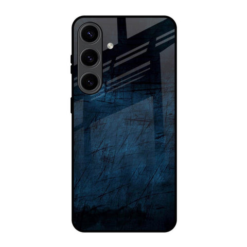 Dark Blue Grunge Samsung Galaxy S24 5G Glass Back Cover Online