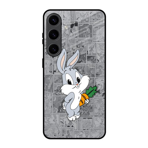 Cute Baby Bunny Samsung Galaxy S24 5G Glass Back Cover Online