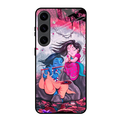 Radha Krishna Art Samsung Galaxy S24 5G Glass Back Cover Online