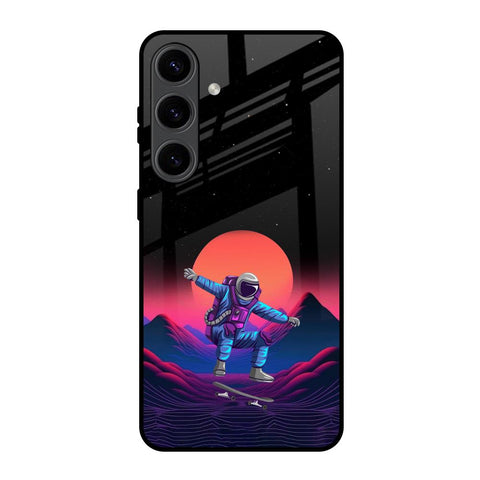 Retro Astronaut Samsung Galaxy S24 5G Glass Back Cover Online