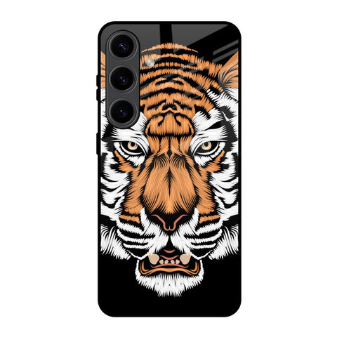 Angry Tiger Samsung Galaxy S24 5G Glass Back Cover Online