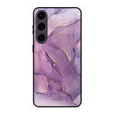Purple Gold Marble Samsung Galaxy S24 5G Glass Back Cover Online