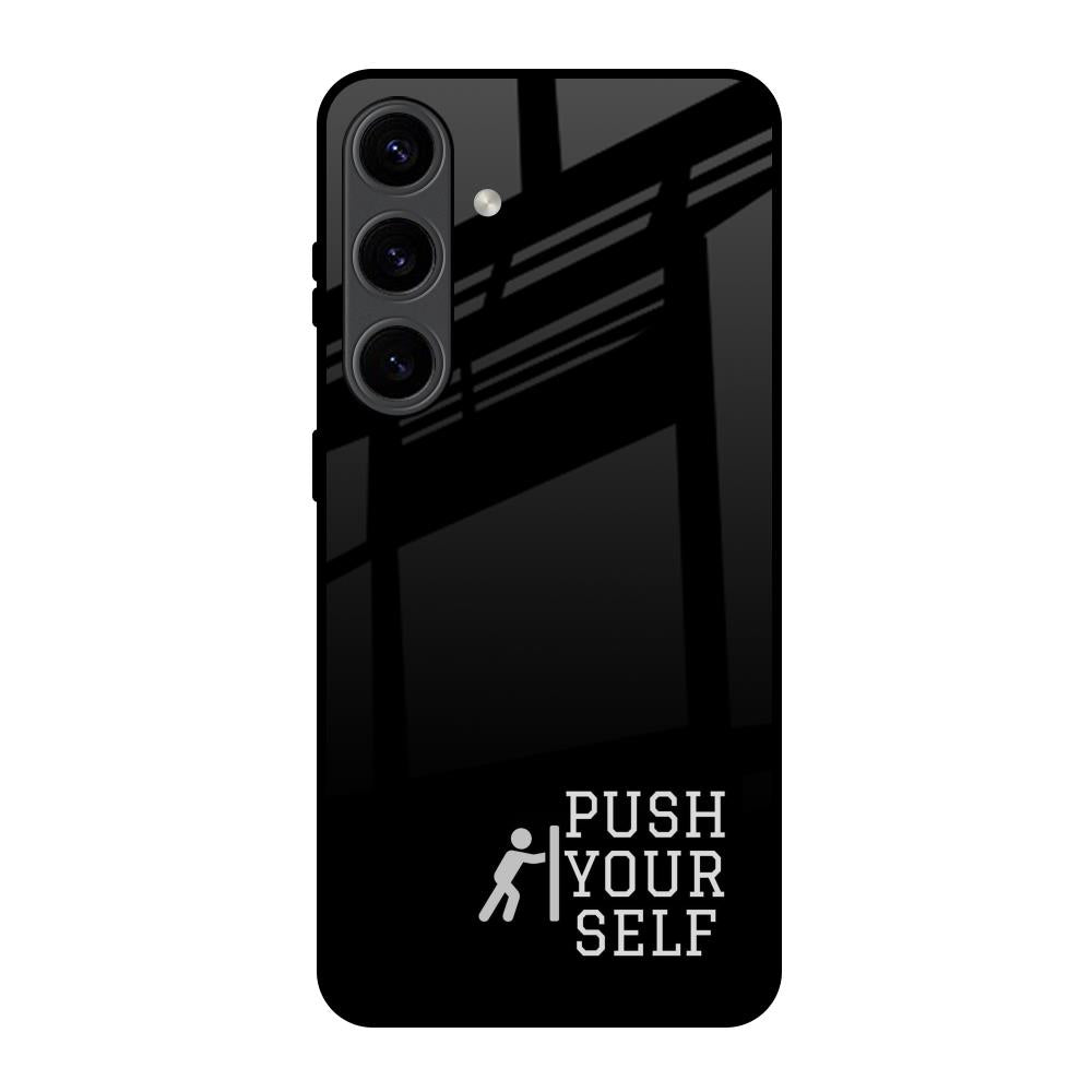 Push Your Self Samsung Galaxy S24 5G Glass Back Cover Online