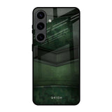 Green Leather Samsung Galaxy S24 5G Glass Back Cover Online