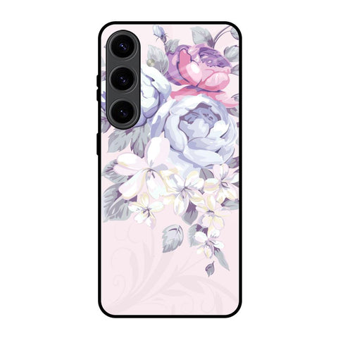 Elegant Floral Samsung Galaxy S24 5G Glass Back Cover Online