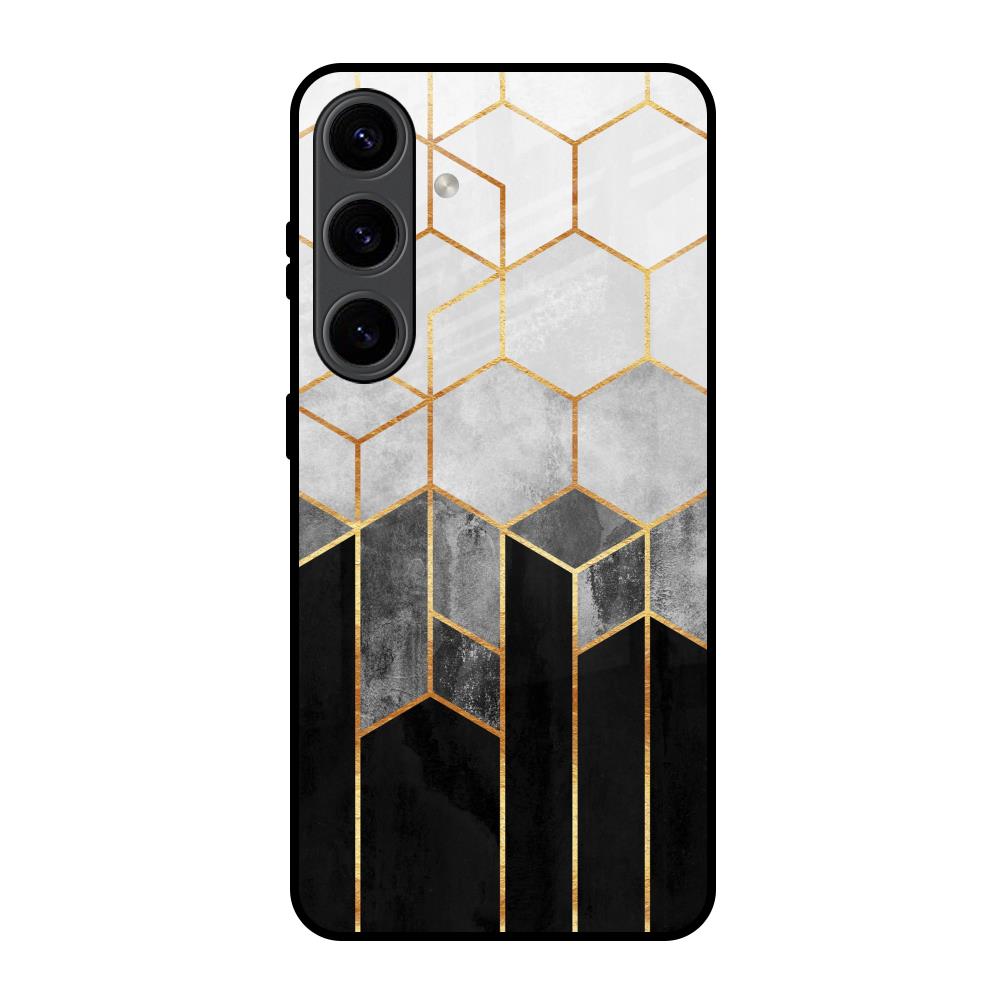 Tricolor Pattern Samsung Galaxy S24 5G Glass Back Cover Online