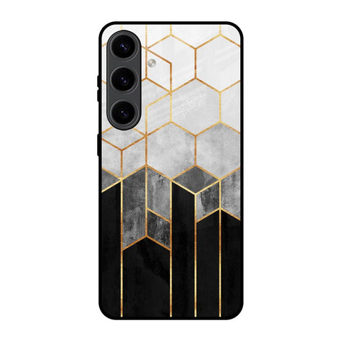 Tricolor Pattern Samsung Galaxy S24 5G Glass Back Cover Online