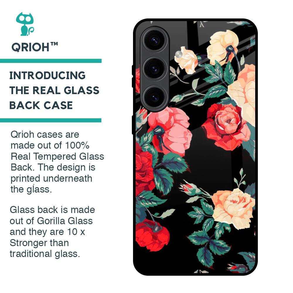 Floral Bunch Glass Case For Samsung Galaxy S24 5G
