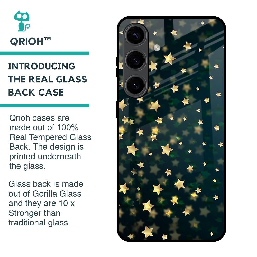 Dazzling Stars Glass Case For Samsung Galaxy S24 5G