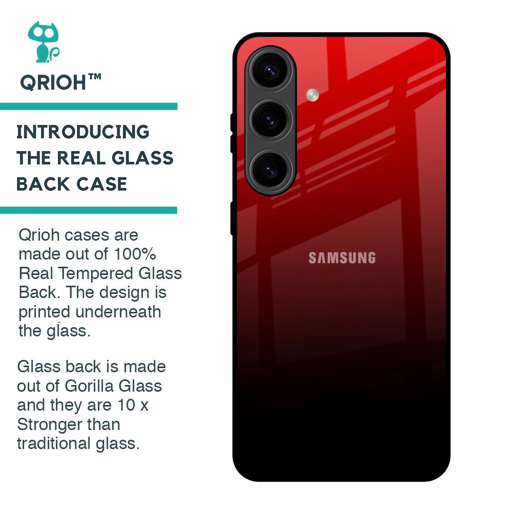 Maroon Faded Glass Case for Samsung Galaxy S24 5G