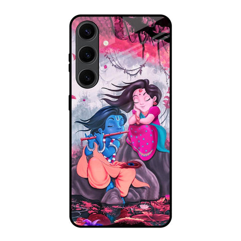 Radha Krishna Art Samsung Galaxy S24 Plus 5G Glass Back Cover Online