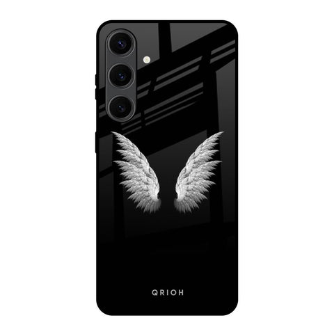White Angel Wings Samsung Galaxy S24 Plus 5G Glass Back Cover Online