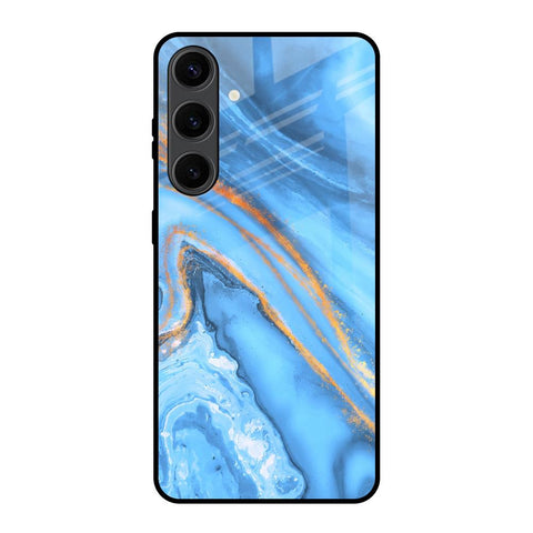 Vibrant Blue Marble Samsung Galaxy S24 Plus 5G Glass Back Cover Online