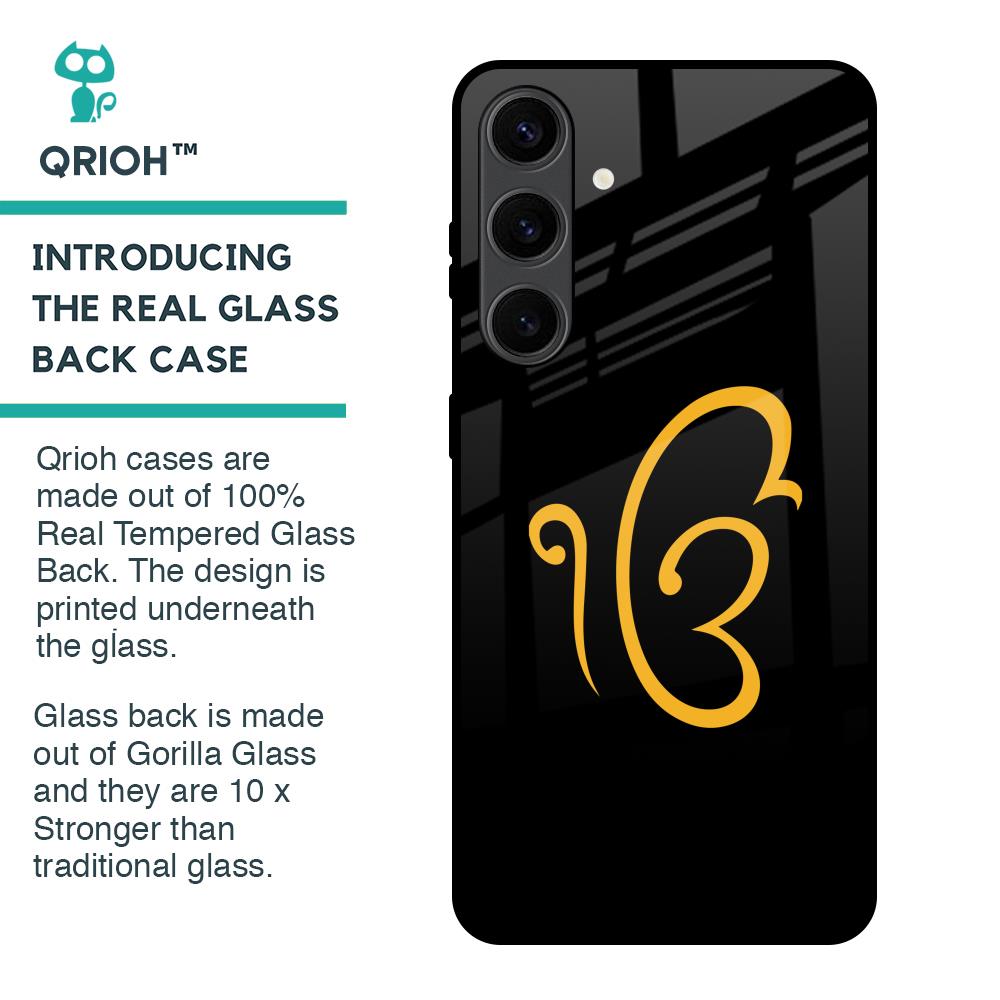 Luxury Fashion Initial Glass Case for Samsung Galaxy S24 Plus 5G