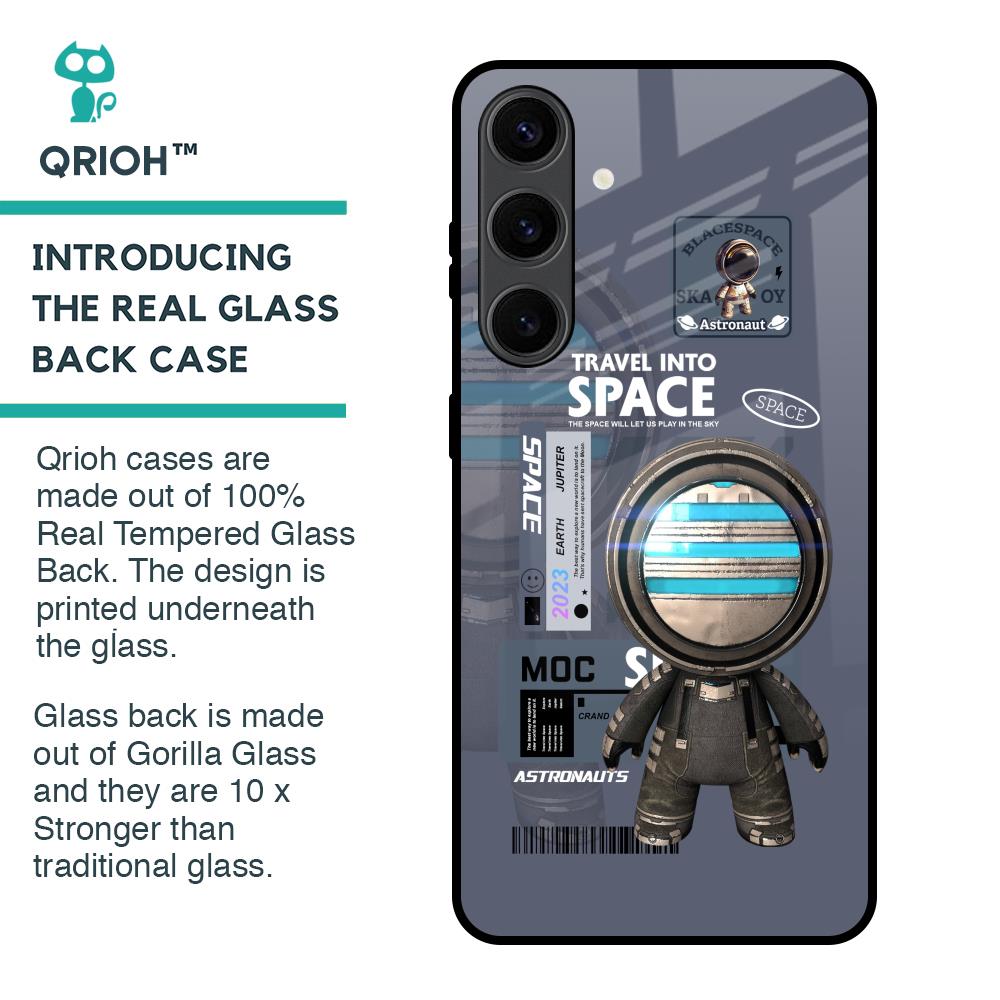 Space Travel Glass Case for Samsung Galaxy S24 Plus 5G