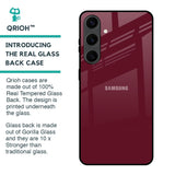 Classic Burgundy Glass Case for Samsung Galaxy S24 Plus 5G