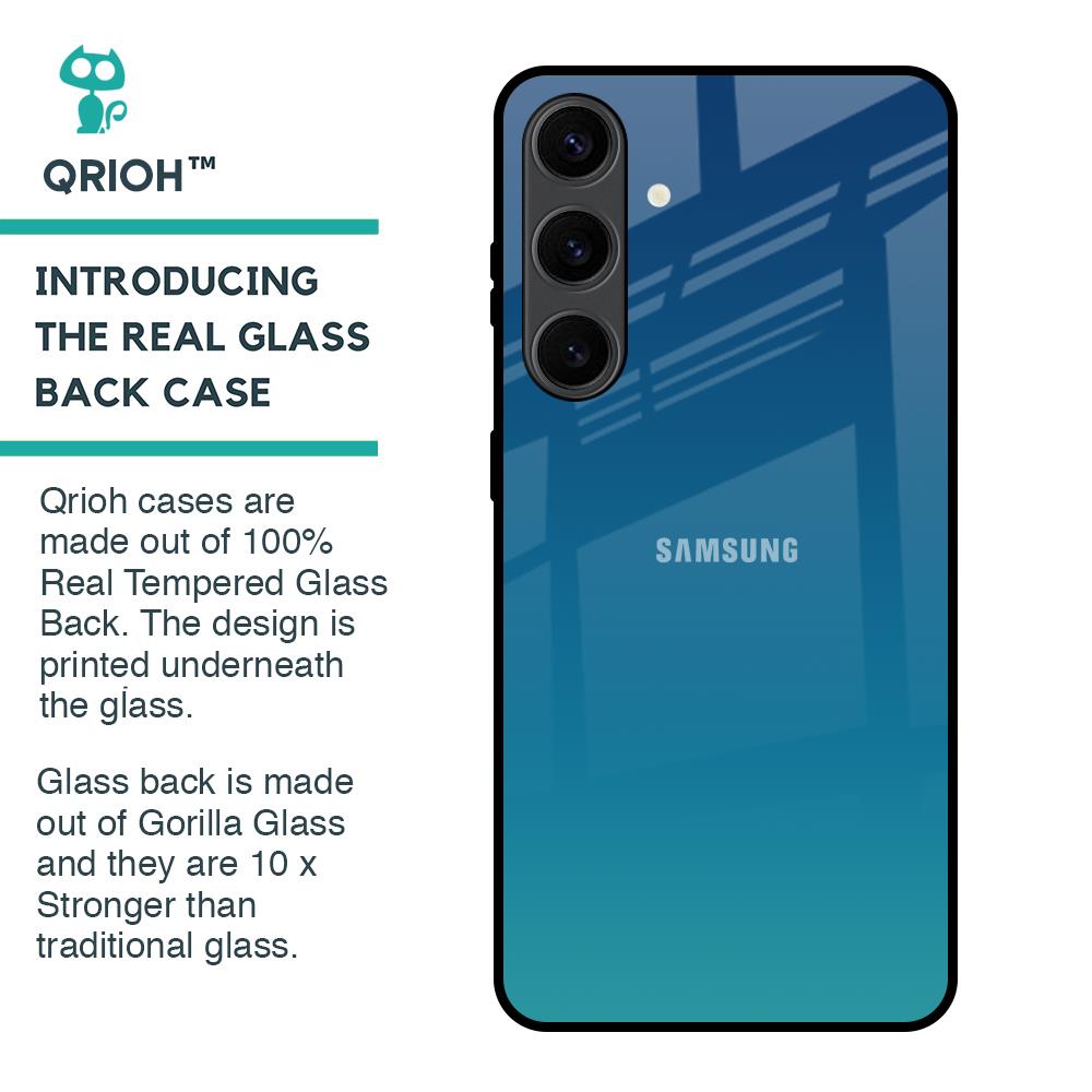 Celestial Blue Glass Case For Samsung Galaxy S24 Plus 5G