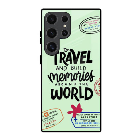 Travel Stamps Samsung Galaxy S24 Ultra 5G Glass Back Cover Online