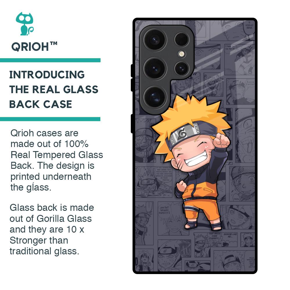 Orange Chubby Glass Case for Samsung Galaxy S24 Ultra 5G