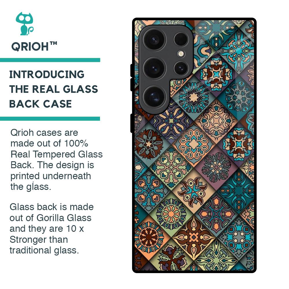 Retro Art Glass Case for Samsung Galaxy S24 Ultra 5G