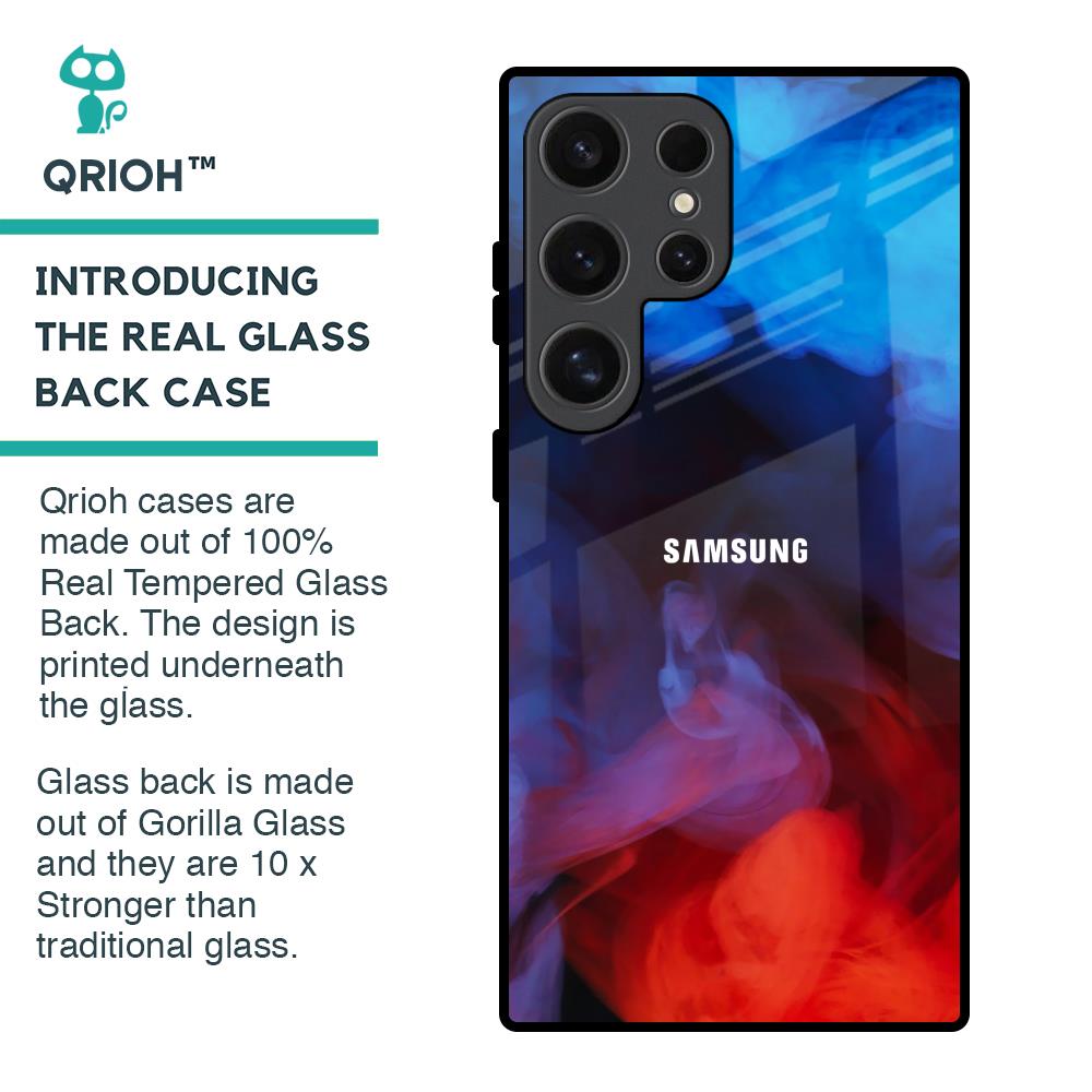 Dim Smoke Glass Case for Samsung Galaxy S24 Ultra 5G