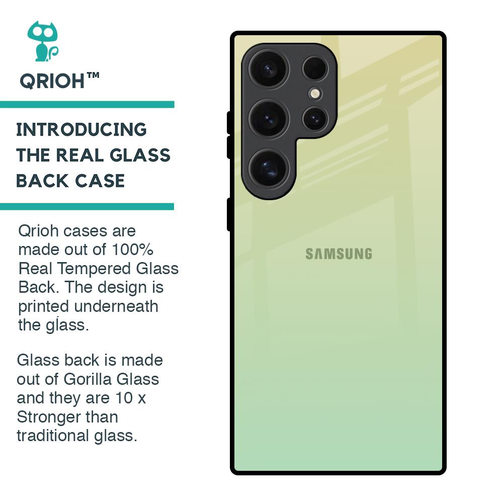 Mint Green Gradient Glass Case for Samsung Galaxy S24 Ultra 5G
