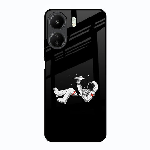 Space Traveller Redmi 13C Glass Back Cover Online