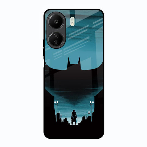 Cyan Bat Redmi 13C Glass Back Cover Online