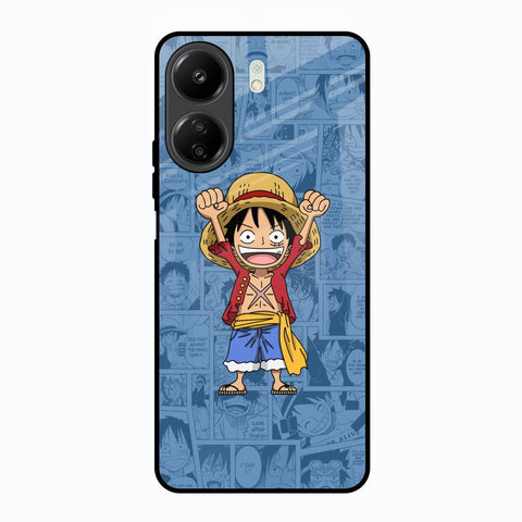 Chubby Anime Redmi 13C Glass Back Cover Online