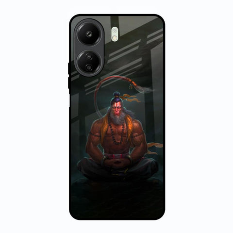 Lord Hanuman Animated Redmi 13C Glass Back Cover Online