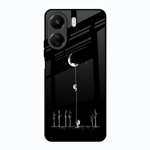 Catch the Moon Redmi 13C Glass Back Cover Online
