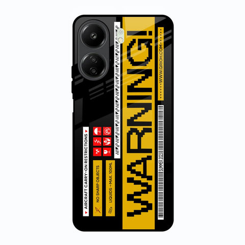 Aircraft Warning Redmi 13C Glass Back Cover Online