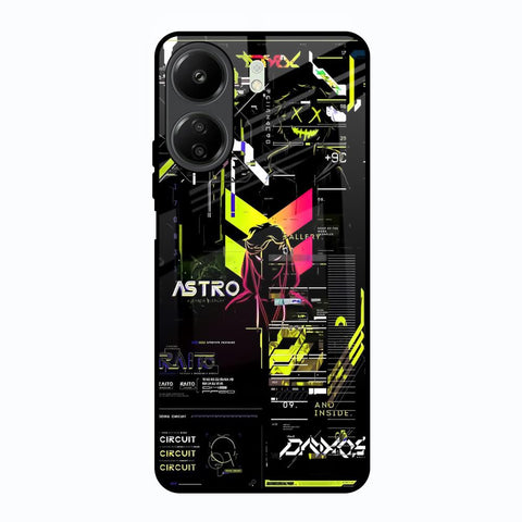 Astro Glitch Redmi 13C Glass Back Cover Online
