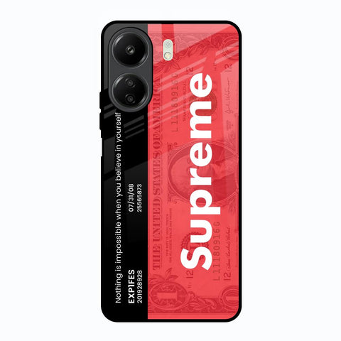Supreme Ticket Redmi 13C Glass Back Cover Online