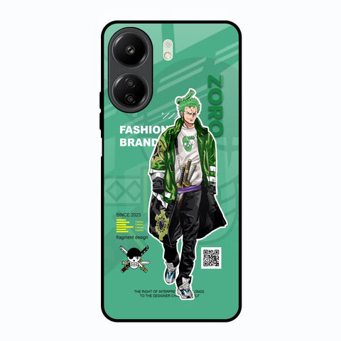 Zoro Bape Redmi 13C Glass Back Cover Online