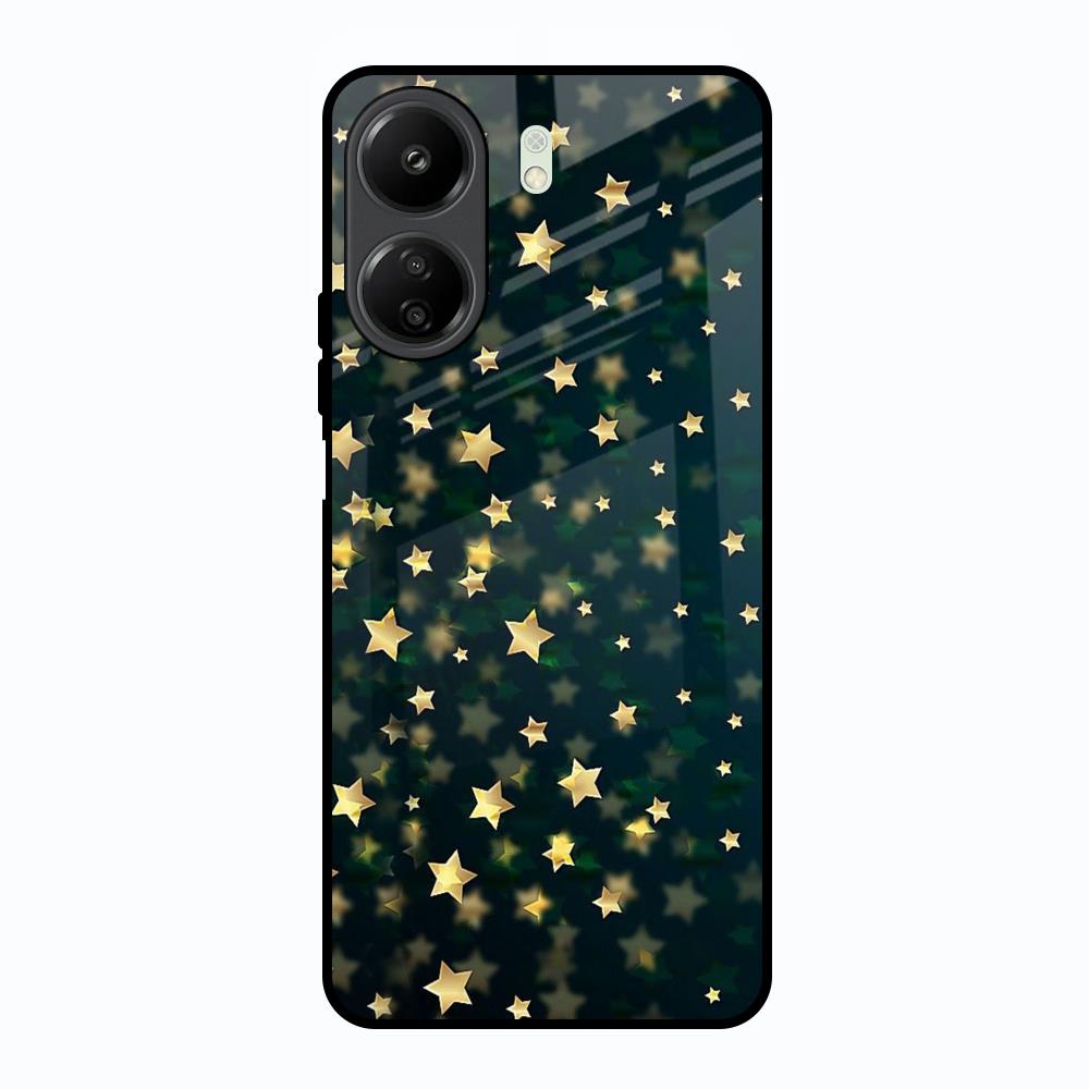 Dazzling Stars Redmi 13C Glass Back Cover Online
